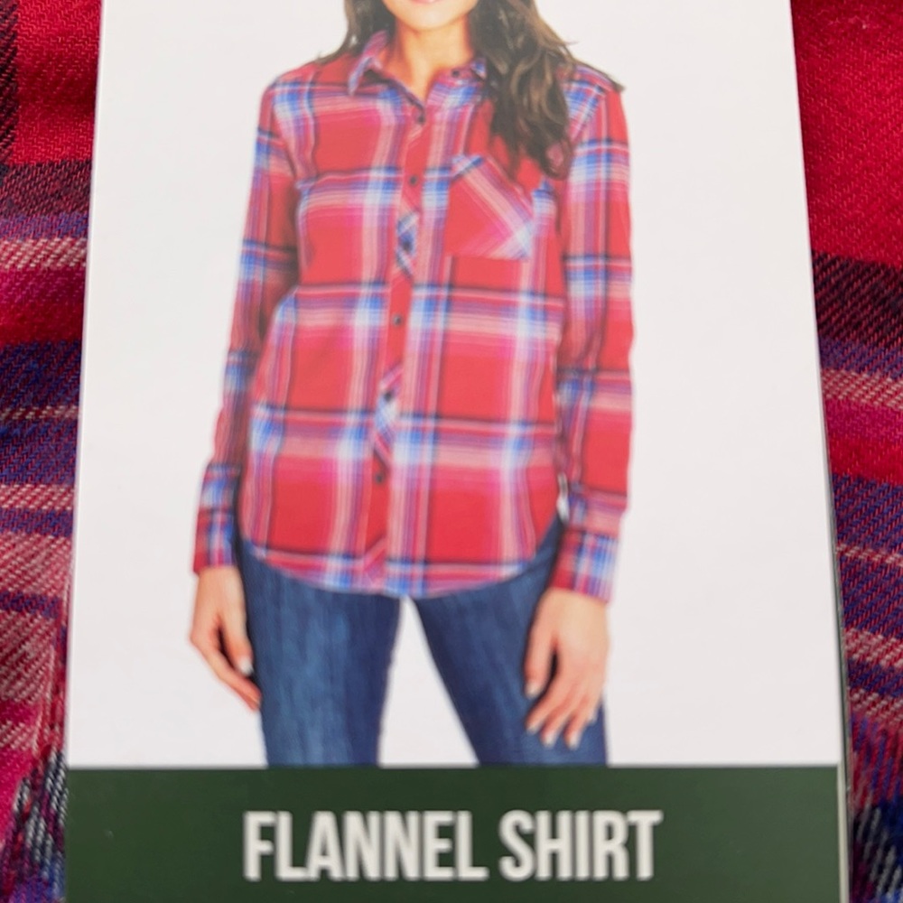 Red plaid size small Orvis brand long sleeve button up